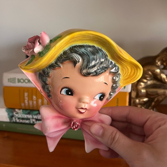 Vintage lefton miss dainty wallpockets - Picture 7 of 14